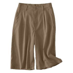 E-RÃ©tro Khaki Elastic Waist Bermuda Shorts Size XL